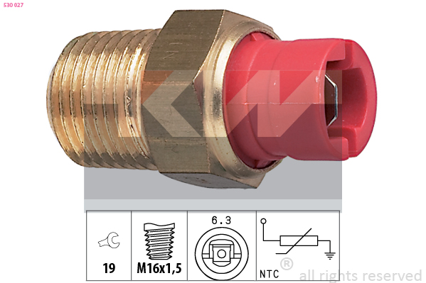 Senzor,temperatura lichid de racire 530 027 KW